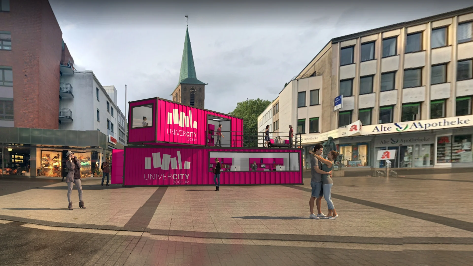 Originalvisualisierung UniverCity-Cube von Jona Fynn Schlegelmilch