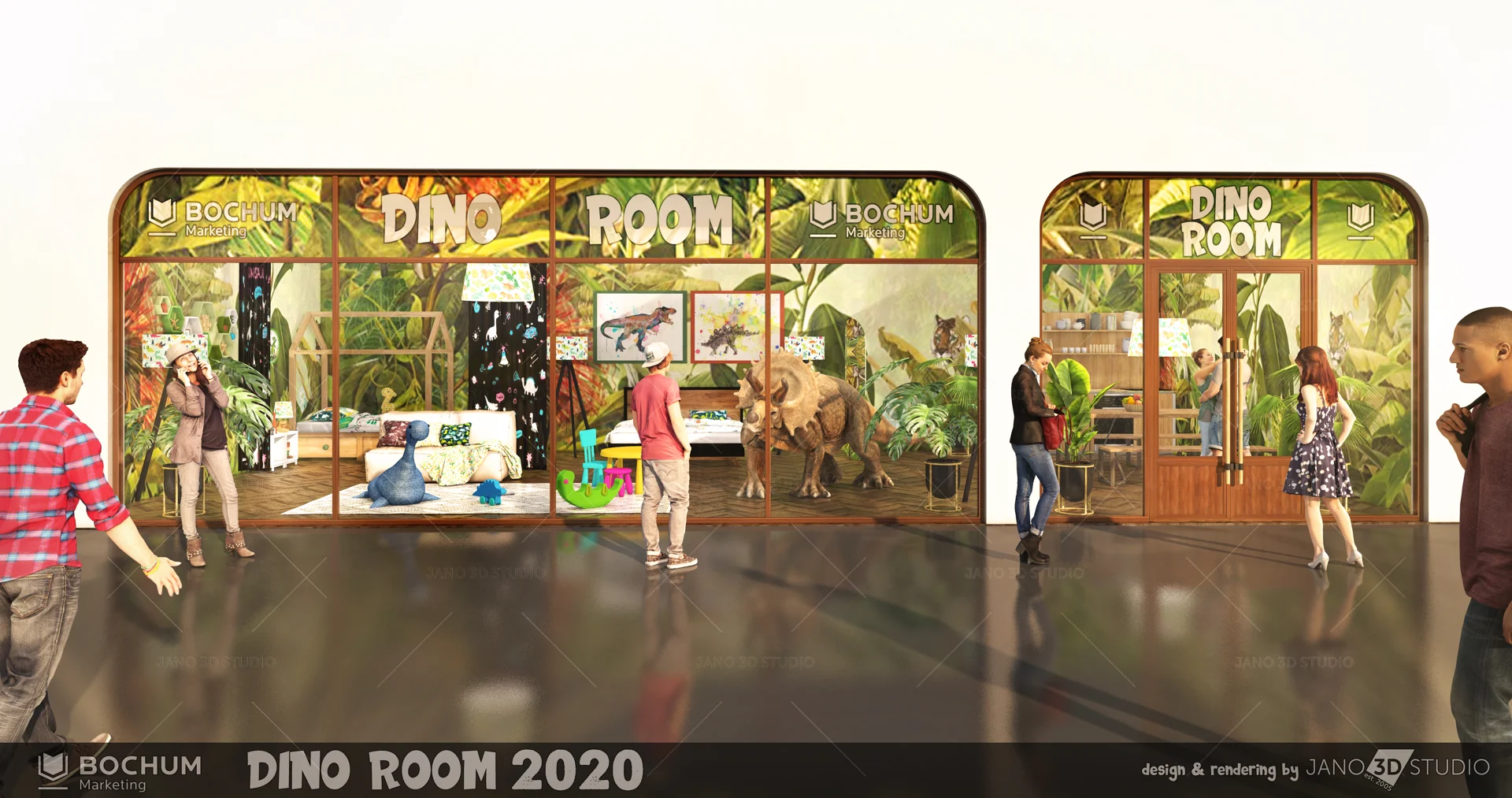 Originalvisualisierung Dino Room von Jona Fynn Schlegelmilch