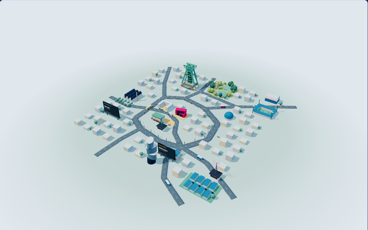 Die interaktive Bochum-Miniatur mit Innenstadtring und Sehenswürdigkeiten