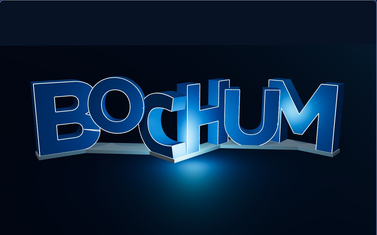 Originalrendering des Bochum-Schriftzugs