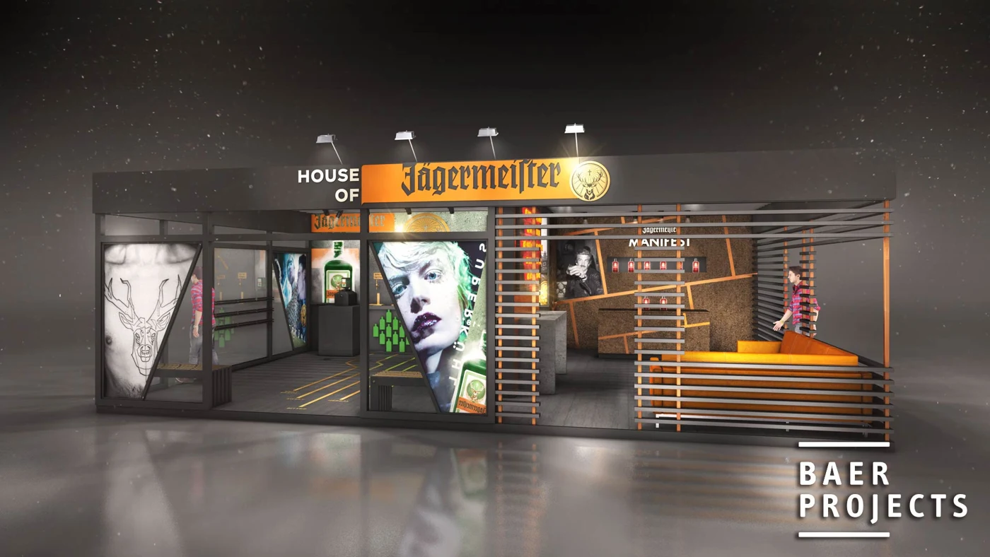 Jägermeister · Messegestaltung – Projektansicht